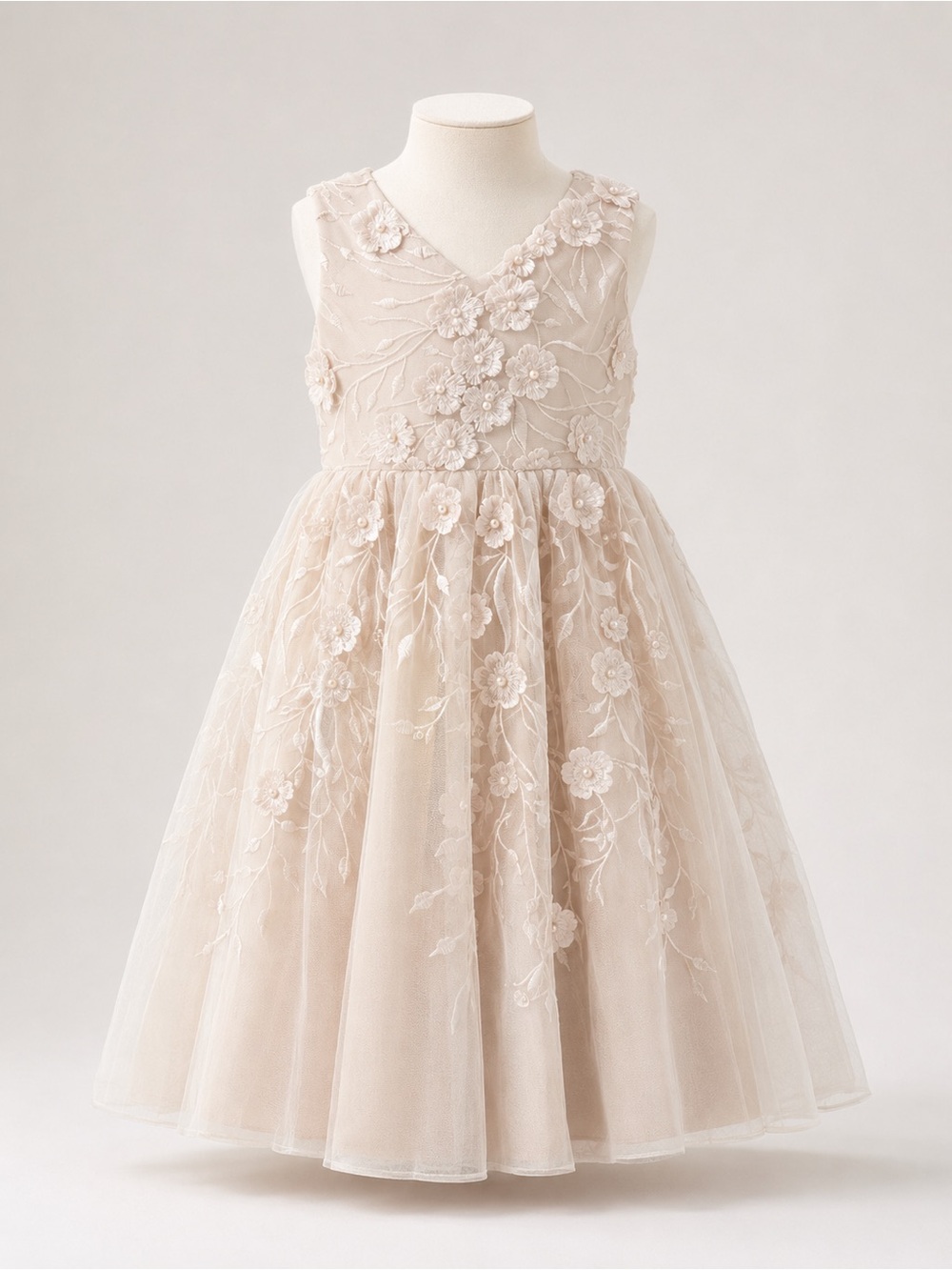 Rare Editions Embellished Mesh Dress